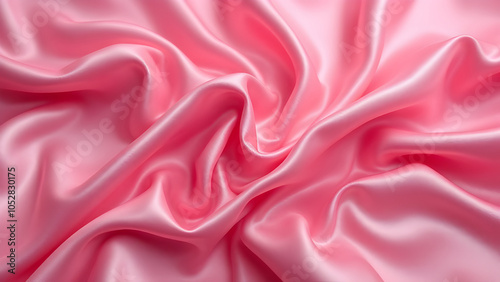 Glistening Pink Silk Waves