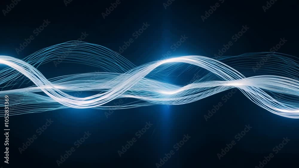 concept lights Optic digital luminous communication Fiber information Abstract copyspace background services loop light wave design wallpaper colours motion illustration blue energy line space art bl