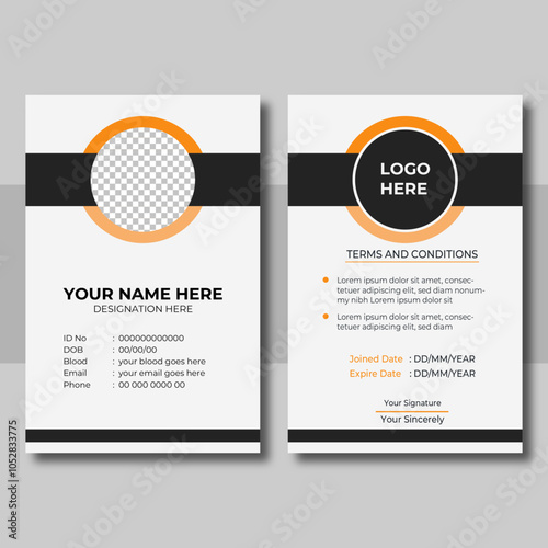 Creative Modern Id Card Template photo