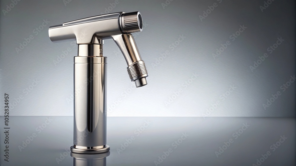 handheld bidet sprayer in metallic gray for personal hygiene and cleaning handheld bidet sprayer in metallic gray for personal hygiene and cleaning