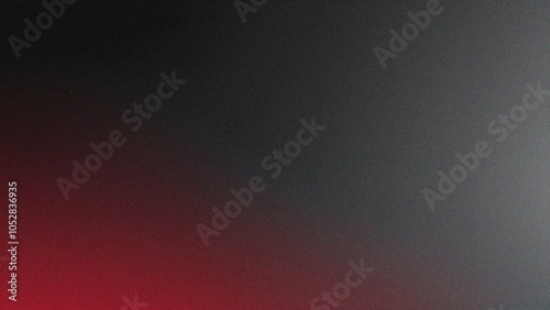 Red grainy gradient background abstract glowing color wave black dark backdrop noise texture banner poster header design