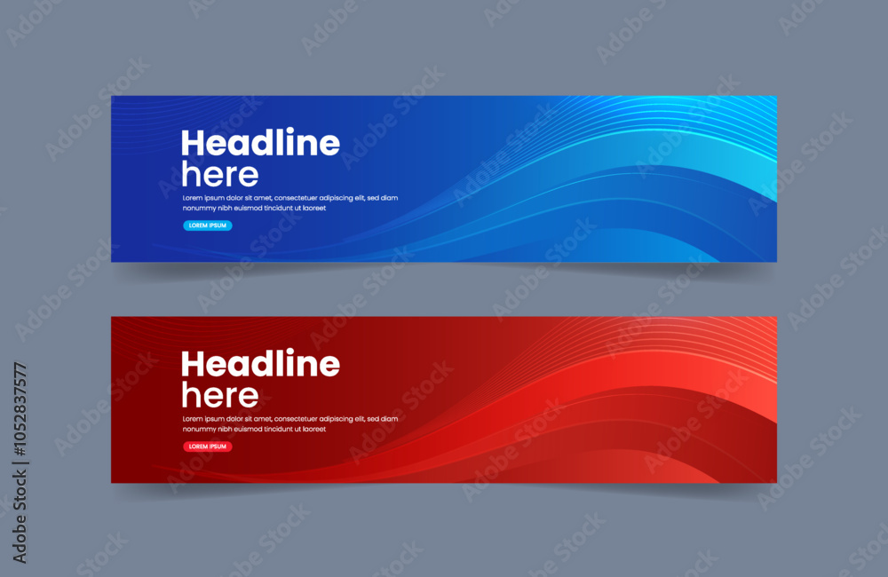 Fototapeta premium Abstract banner background template