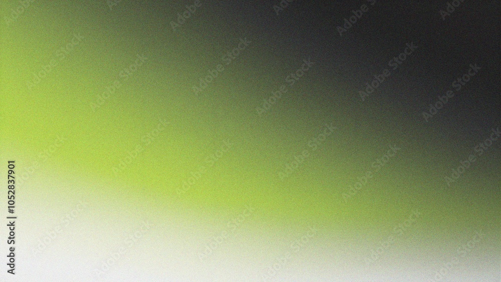 Green grainy gradient background abstract glowing color wave black dark backdrop noise texture banner poster header design