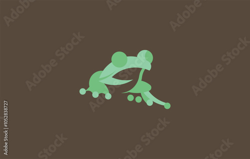 Frog Icon Animal Vector Logo Design photo