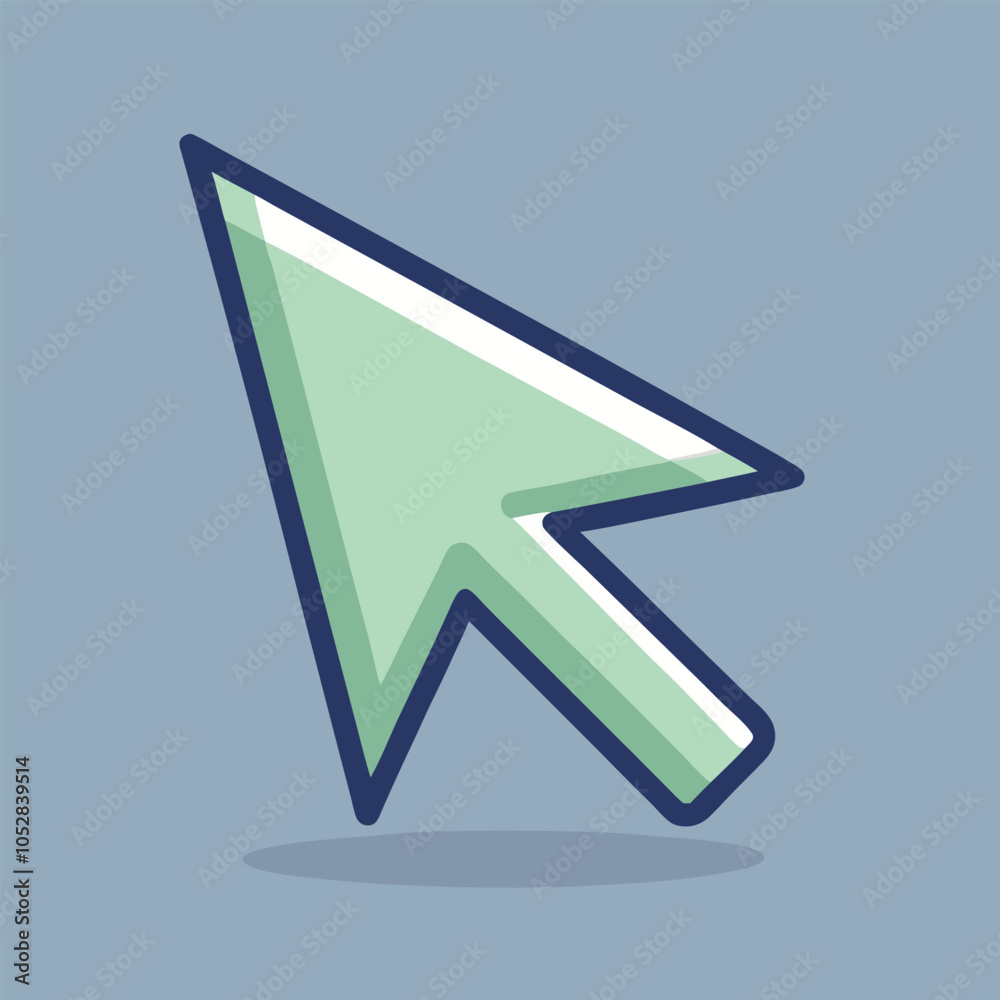A simple illustration of a computer mouse cursor.