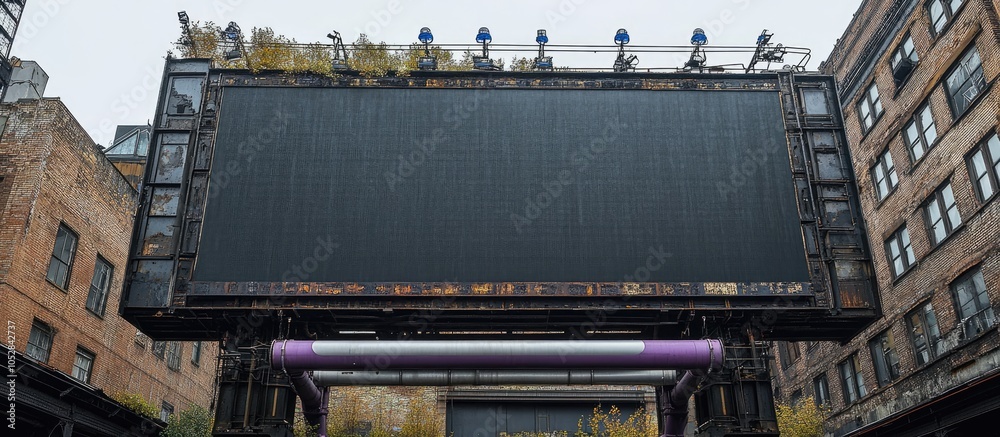 Blank billboard with empty space in the city. Blank billboard with empty space in the city.