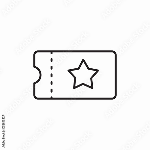 cinema ticket icon sign vector