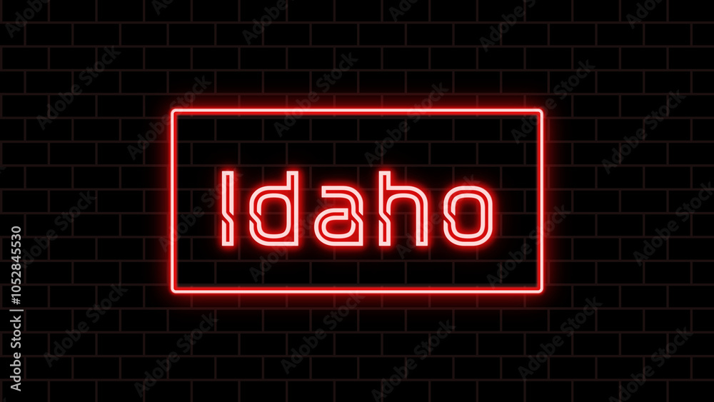 Idaho のネオン文字 Idaho のネオン文字