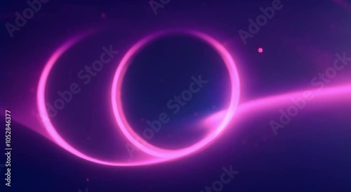 beautiful circular shaped plasma light isolated
