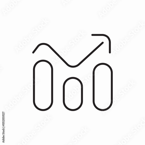 statistics level icon sign vector