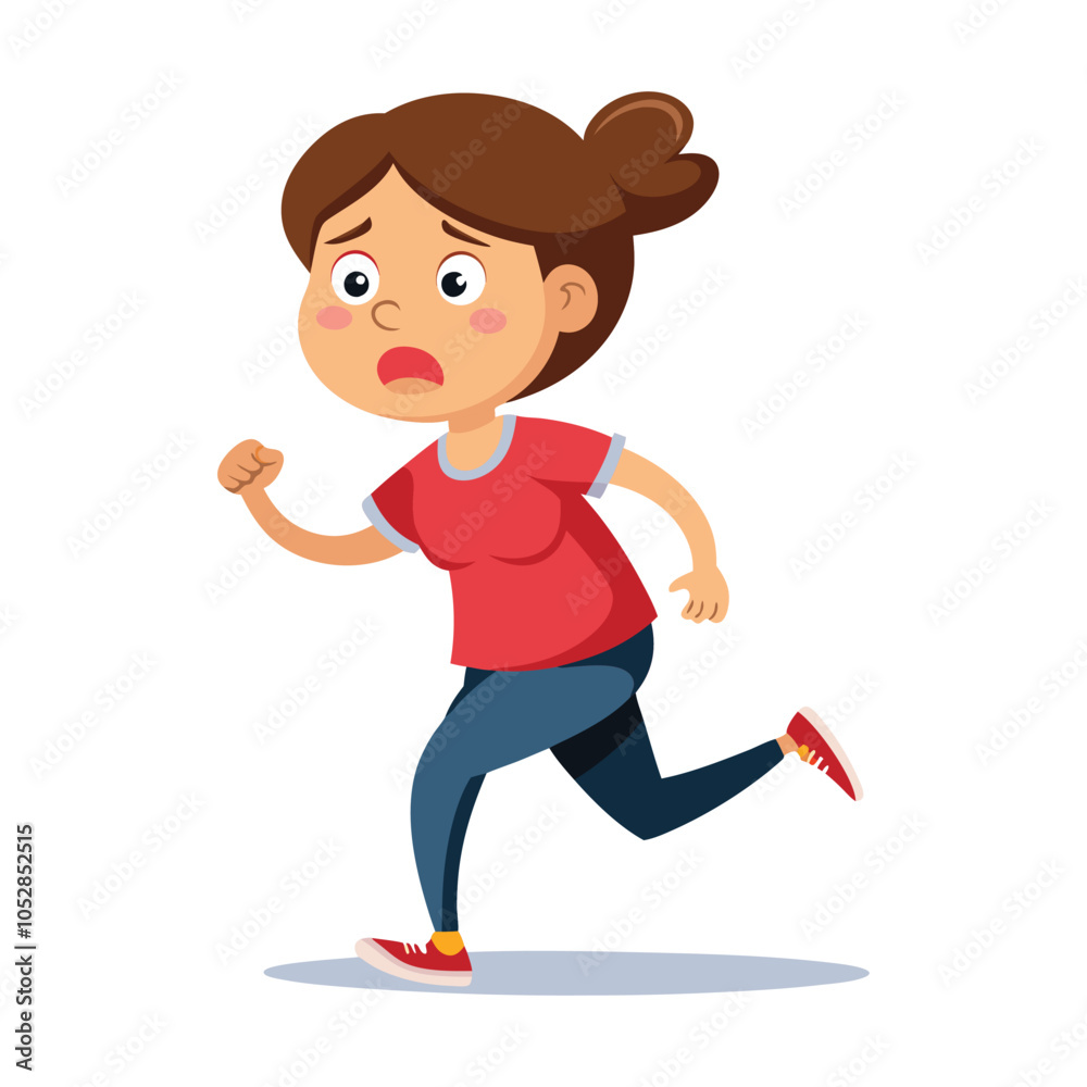 vector madre apurada corriendo preocupada vector madre apurada corriendo preocupada