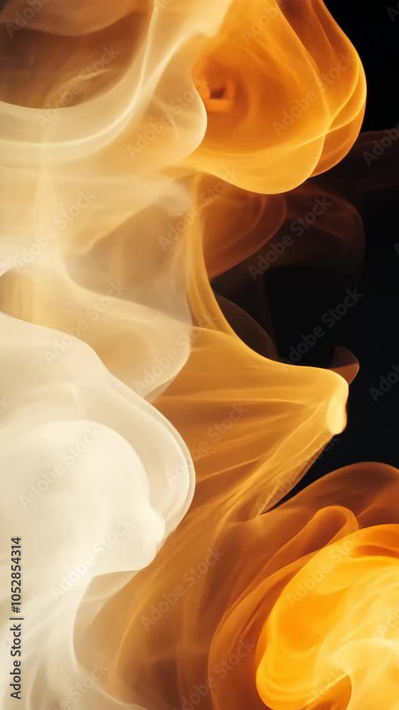 Abstract flames in motion with vivid colors on black background. Energy and movement concept Abstract flames in motion with vivid colors on black background. Energy and movement concept