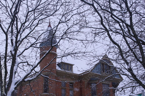 house in winter