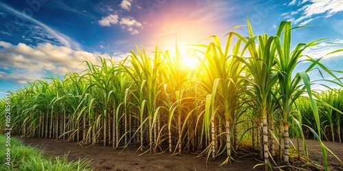 Sugarcane plant extracting renewable energy ethanol