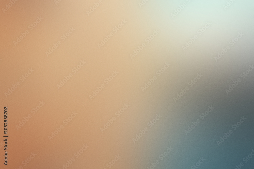 A blurry image of a tan and blue background with a white line. Noisy backdrop with grain A blurry image of a tan and blue background with a white line. Noisy backdrop with grain