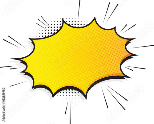 Comic speech bubble background. Retro comic background, pop art vintage style.
