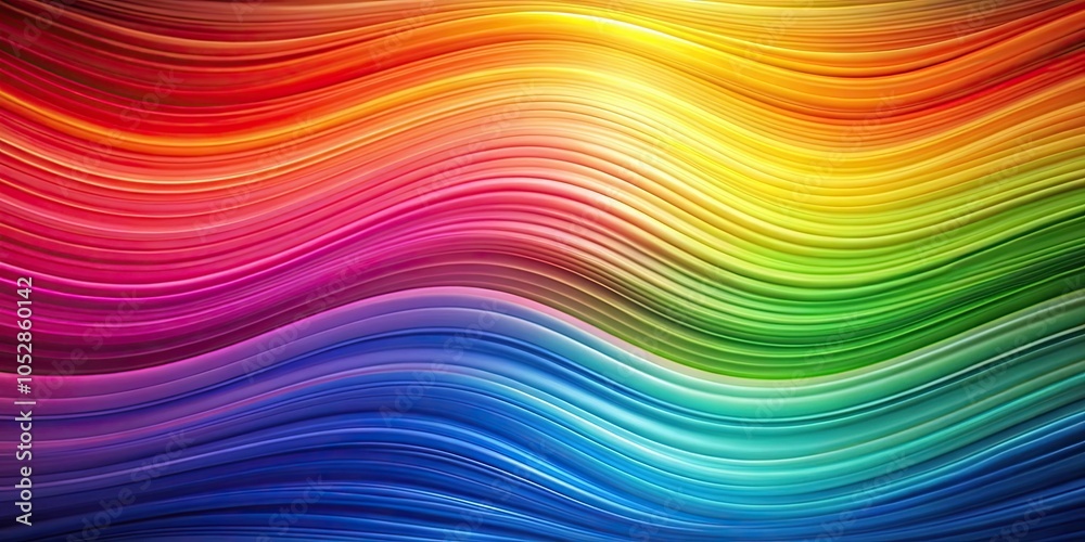 Abstract background with rainbow colors, wave texture, and  render , rainbow, colors, pattern, wave, texture, abstract, background