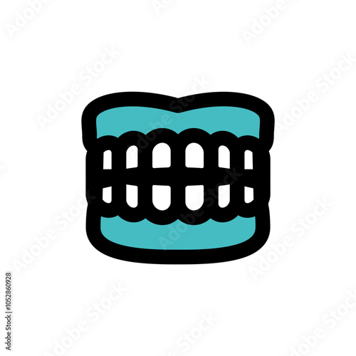 Simple denture Icons Web graphics.