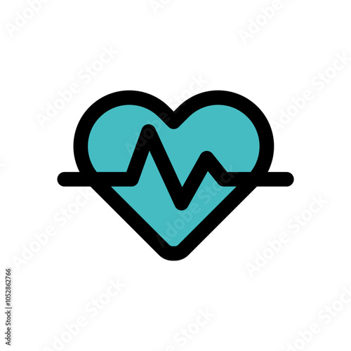 Simple heartbeat Icons Web graphics.