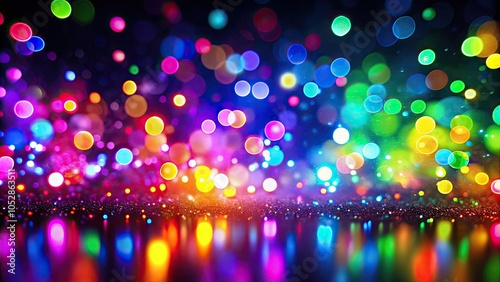 Neon bokeh background with bright neon colors on black, neon, bokeh, background, colorful, vibrant, glow, abstract, lights