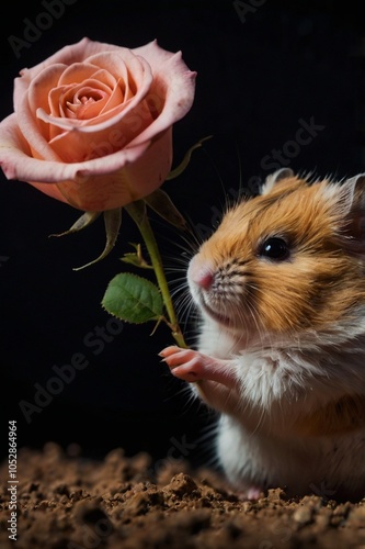 hamster in a flower