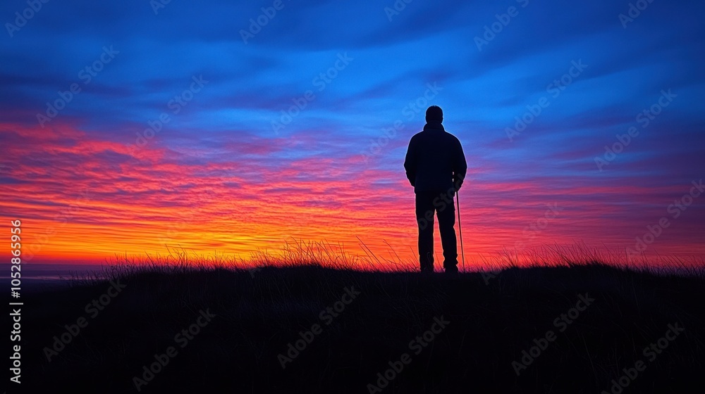 Fototapeta premium Solitude at Sunset