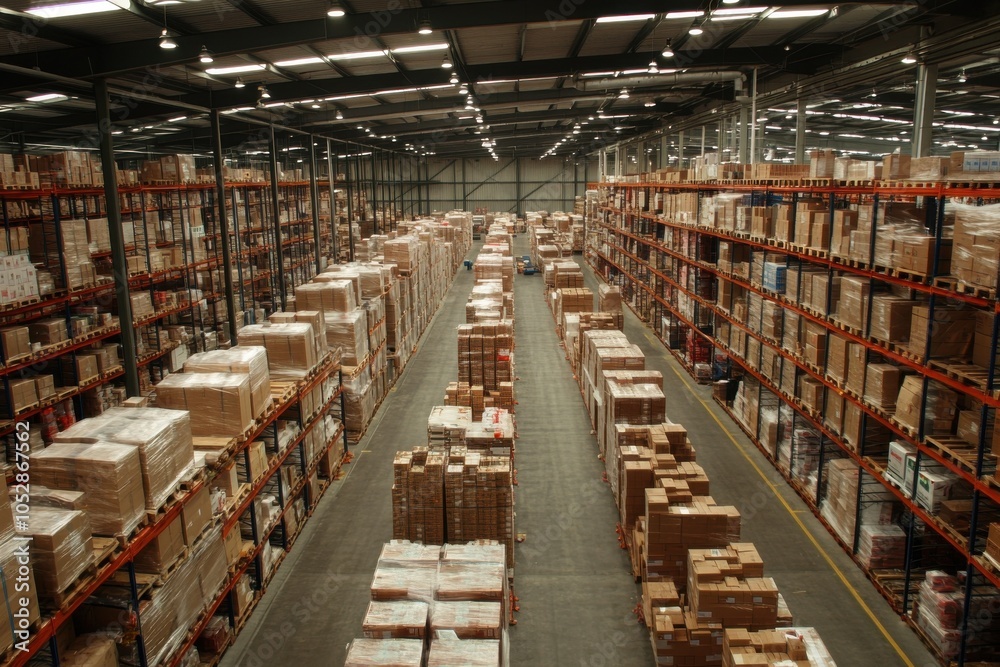 shelves in warehouse shelves in warehouse