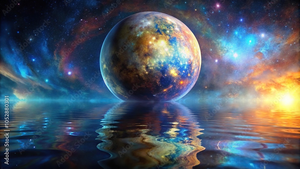 Planetary reflection in space Planetary reflection in space