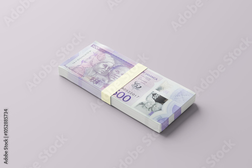 Cuadro en lienzo Jamaican 500 dollar bill.