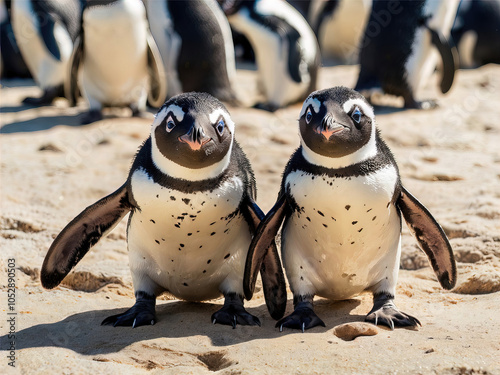 Boulders Beach in Cape Town, South Africa - Scenic Coastal Beach with African Penguins in Natural Habitat, Famous Wildlife Spot with Unique Marine and Birdlife