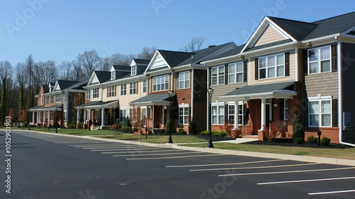 Virginia Living: A Row of Modern Single-Family Homes with Accessible Parking Options