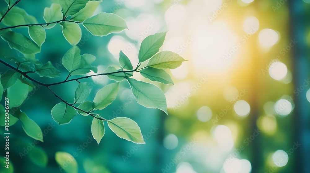 Green Leaves Sunlight Bokeh Green Leaves Sunlight Bokeh