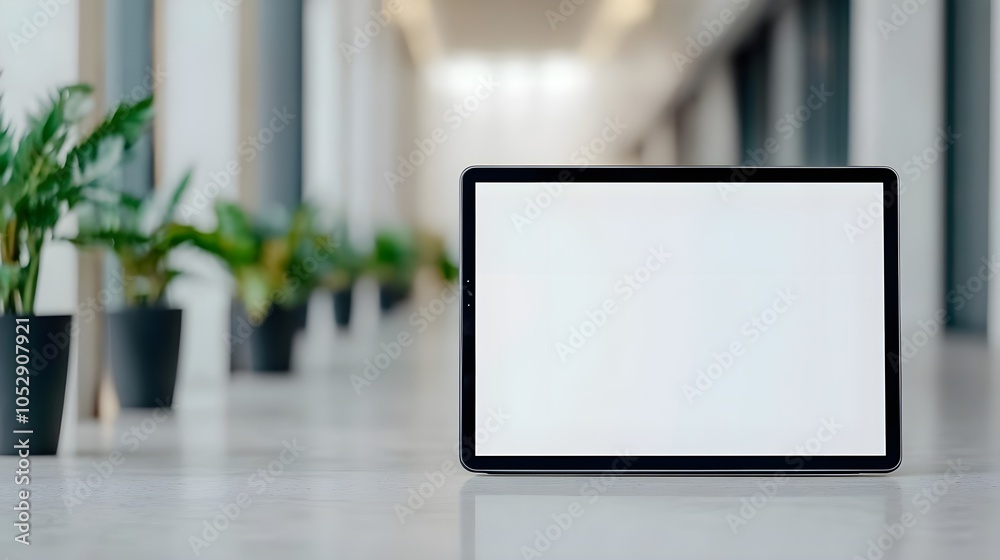 Tablet Mockup Blank Screen Office