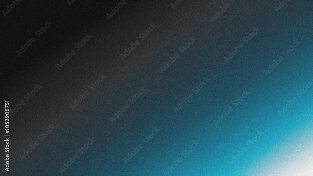 Obraz premium Dark color grainy texture effect abstract color gradient background design web banner header poster 