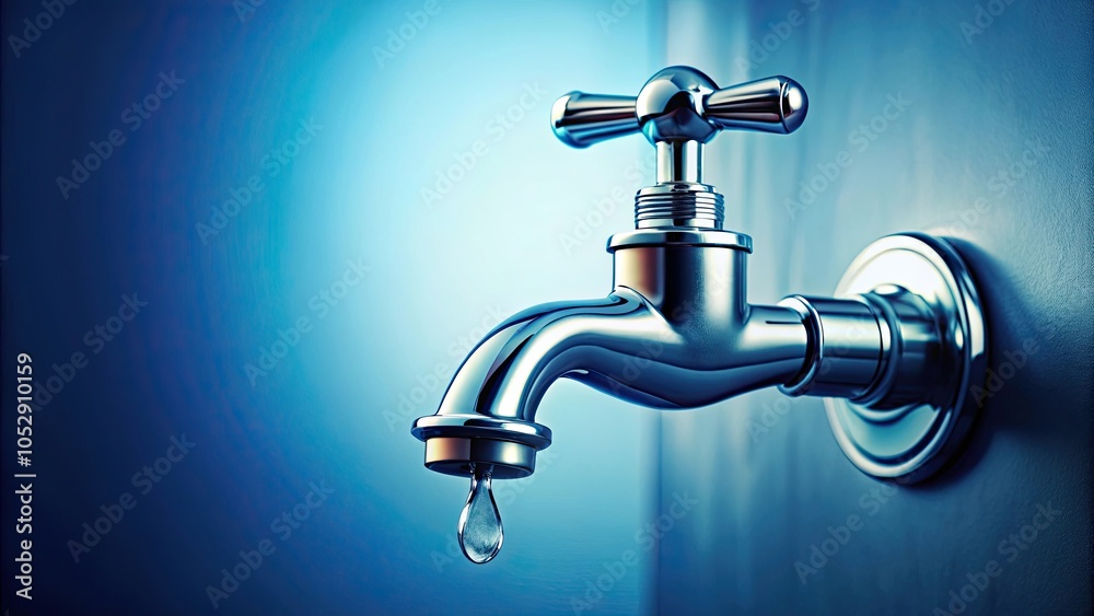 Closeup of water running from faucet, fountain, flowing, stream, purity, clean, liquid, refreshing, faucet, tap, drop Closeup of water running from faucet, fountain, flowing, stream, purity, clean, liquid, refreshing, faucet, tap, drop