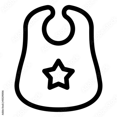 baby bib icon