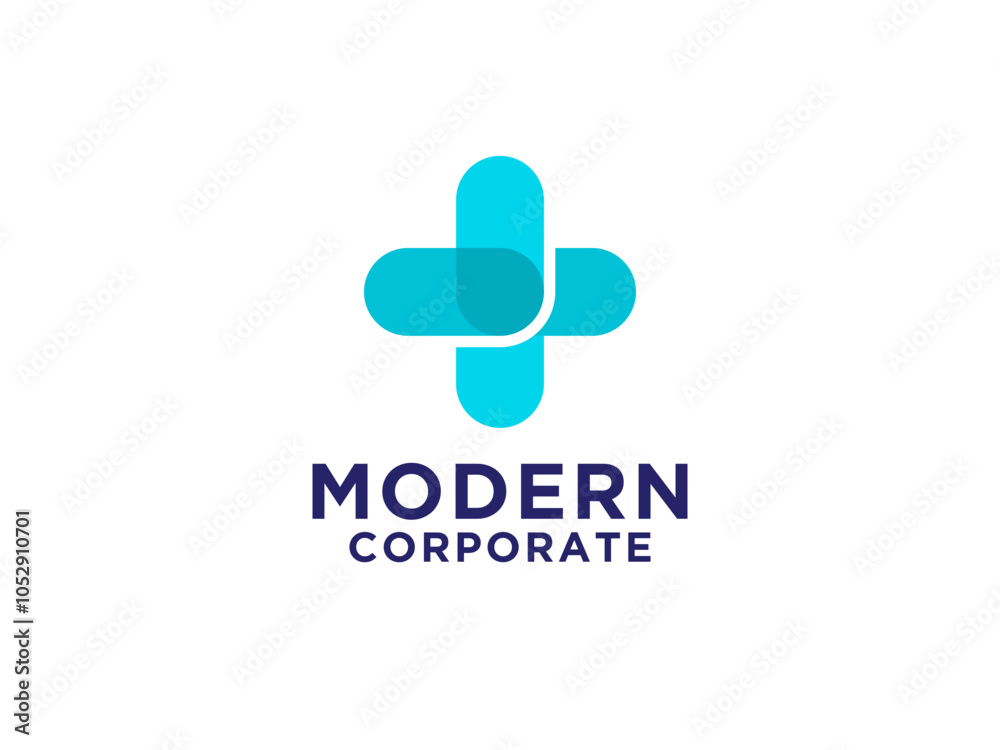 Medical Logo. Modern Healthcare Symbol Pharmacy Icon. Blue Motion Cross Sign Origami Style isolated on White Background. Medical Logo. Modern Healthcare Symbol Pharmacy Icon. Blue Motion Cross Sign Origami Style isolated on White Background.
