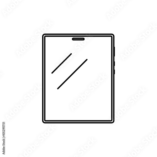 Tablet Icon Template with wide screen