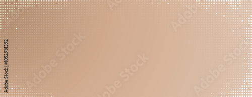 Beige background with a dotted pattern, creating a smooth and elegant texture. The beige color enhances the background's subtlety and warmth. Minimal halftone dotted texture vector background