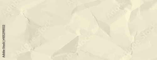 Beige background with a crumpled paper texture. The background features a light beige color and a textured, wrinkled pattern. Minimal crumple paper texture vector background