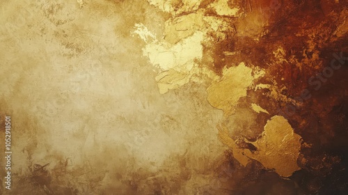 Rustic atlas background, hand-illustrated continents, muted browns and yellows