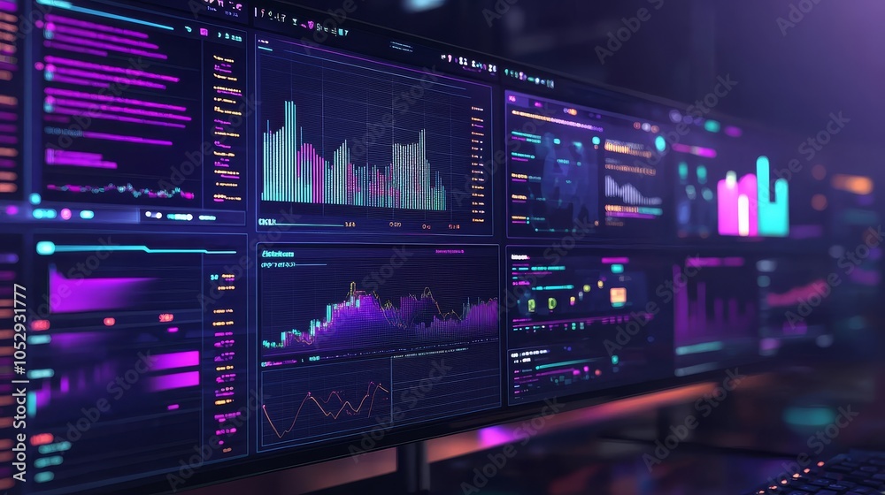 Dynamic Dashboard Showing Real-time System Performance Metrics Dynamic Dashboard Showing Real-time System Performance Metrics