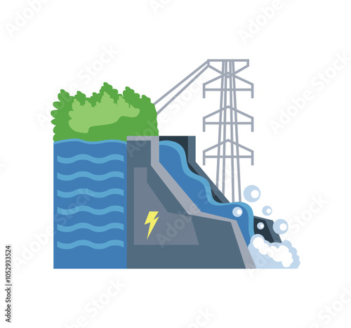 hydro renewable energy power station