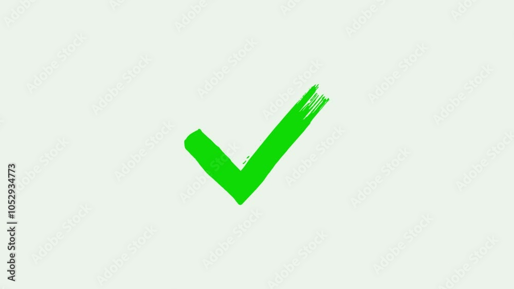 tick mark or phone confirm icon animation, check mark sign,  Correct check mark symbol. Yes sign. Correct vote icon on white background. Abstract tick mark, Check mark icon animation , right mark.