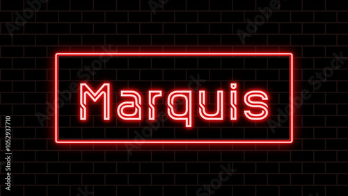 Marquis のネオン文字