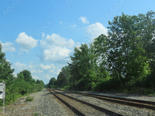 railway in the countryside photo