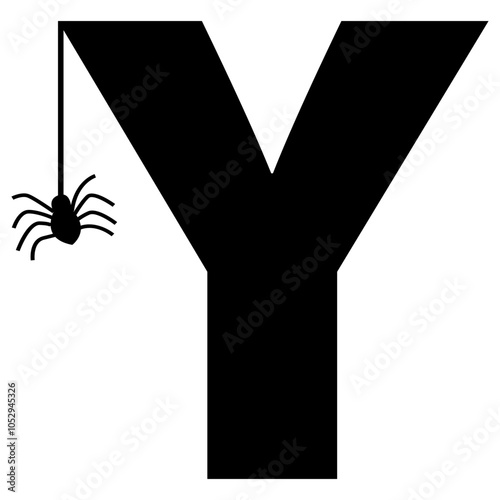 Halloween Alphabet Letter Y