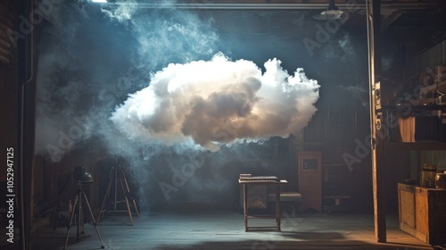 cloud themed photography studio photo