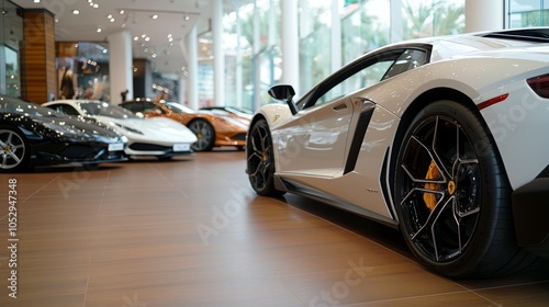 Exclusive Selection: Luxury Sports Car Showroom with Limited Edition Models, Scarcity Marketing Strategy