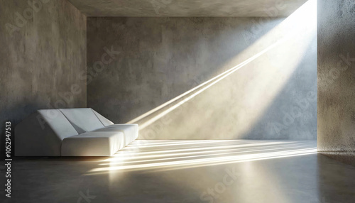 Minimalist and unique interior design in the house